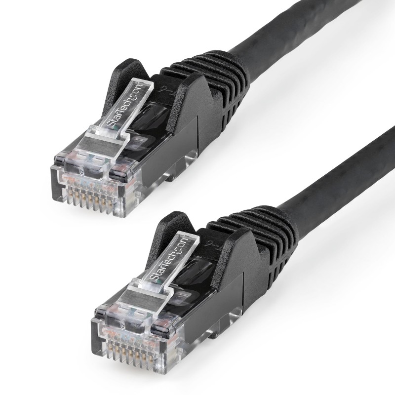 StarTech.com 15m LSZH CAT6 Ethernet Cable, 10 Gigabit Snagless RJ45 100W PoE Network Patch Cord with Strain Relief, CAT 6 10GbE