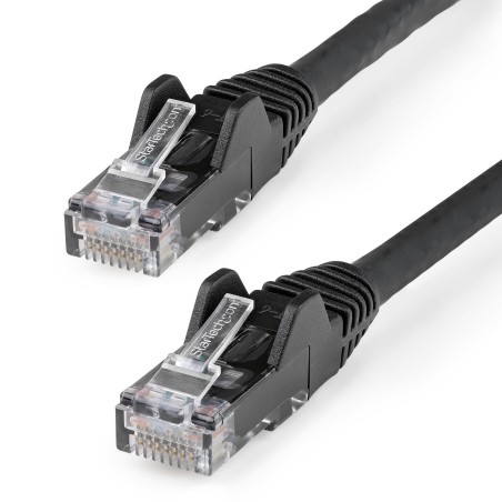 StarTech.com 15m LSZH CAT6 Ethernet Cable, 10 Gigabit Snagless RJ45 100W PoE Network Patch Cord with Strain Relief, CAT 6 10GbE