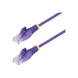 StarTech.com - Patch kabel - RJ-45 (M) do RJ-45 (M) - 25 cm - 3.6 mm - UTP - CAT 5/5e/6 - IEEE 802.3bt - neobsahuje halogen