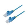 StarTech.com 1m Slim LSZH CAT6 Ethernet Cable, 10 Gigabit Snagless RJ45 100W PoE Patch Cord, CAT 6 10GbE UTP Network Cable
