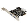 StarTech.com 2 Port PCI Express (PCIe) SuperSpeed USB 3.0 Card Adapter with UASP - LP4 Power - Dual Port USB 3 PCIe Controller