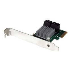 StarTech.com 4 Port PCI Express 2.0 SATA III 6Gbps RAID Controller Card with HyperDuo SSD Tiering - PCIe SATA 3 Controller