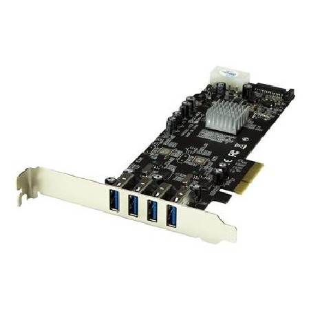 StarTech.com 4-Port USB 3.0 PCI Express Card Adapter - PCIe SuperSpeed USB 3.0 Expansion Card w/ 2 Dedicated 5Gbps Channels