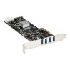 StarTech.com 4 Port USB 3.0 PCIe Card w/ 4 Dedicated Channels - UASP - USB 3.0 PCI Express Card Adapter - USB adaptér - PCIe x4
