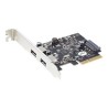 StarTech.com 2-Port USB PCIe Card 10Gbps/port - USB 3.1/3.2 Gen 2 Type-A PCI Express 3.0 x2 Host Controller Expansion Card
