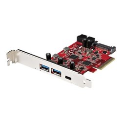 StarTech.com 5-Port USB PCIe Card, 10Gbps USB 3.1 Gen 2 PCIe Card w/ 1x USB-C & 2x USB-A, 1x 2 Port IDC (Internal 5Gbps USB