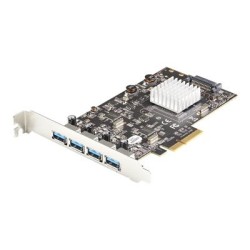 StarTech.com 4-Port USB PCIe Card - 10Gbps USB 3.1/3.2 Gen 2 Type-A PCI Express Expansion Card - 2 Controllers - 4xUSB