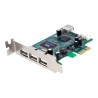 StarTech.com 4 Port PCI Express Low Profile High Speed USB Card - PCIe USB 2.0 Card - PCI-E USB 2.0 Card (PEXUSB4DP) - USB