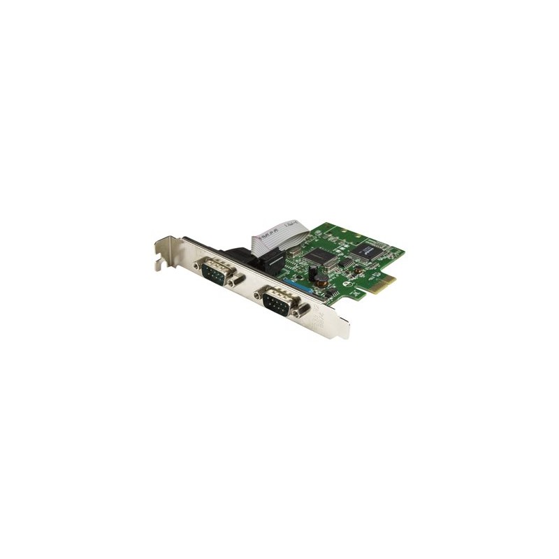StarTech.com 2-Port PCI Express Serial Card with 16C1050 UART - RS232 Low Profile Serial Card - PCI Serial Card (PEX2S1050)