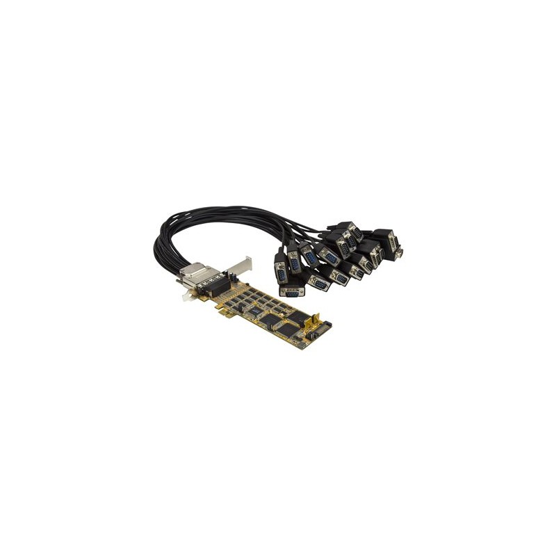 StarTech.com 16 Port PCI Express Serial Card - High-Speed PCIe Serial Card - Expanzní modul - PCIe 1.1 nízký profil - RS-232 x