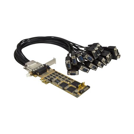 StarTech.com 16 Port PCI Express Serial Card - High-Speed PCIe Serial Card - Expanzní modul - PCIe 1.1 nízký profil - RS-232 x