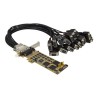 StarTech.com 16 Port PCI Express Serial Card - High-Speed PCIe Serial Card - Expanzní modul - PCIe 1.1 nízký profil - RS-232 x