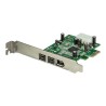 StarTech.com 3 Port 2b 1a 1394 PCI Express FireWire Card Adapter - 1394 FW PCIe FireWire 800 / 400 Card (PEX1394B3) - Adaptér