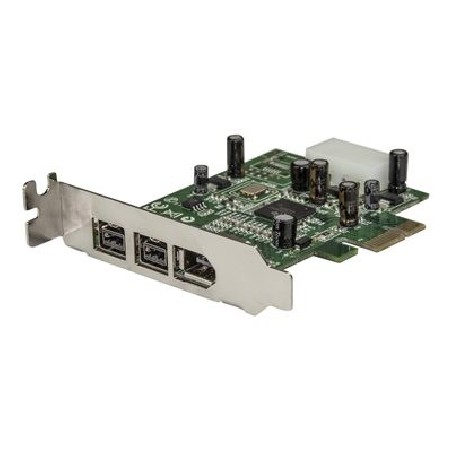 StarTech.com 3 Port 2b 1a Low Profile 1394 PCI Express FireWire Card Adapter - Adaptér firewire - PCI Express x1 nízký profil