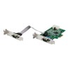 StarTech.com 2-port PCI Express RS232 Serial Adapter Card, PCIe RS232 Serial Host Controller Card, PCIe to Serial DB9 COM