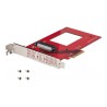 StarTech.com U.3 to PCIe Adapter Card, PCIe 4.0 x4 Adapter For 2.5" U.3 NVMe SSDs, SFF-TA-1001 PCI Express Add-in Card for