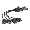 StarTech.com 4-port PCI Express RS232 Serial Adapter Card, PCIe RS232 Serial Host Controller Card, PCIe to Serial DB9, 16950