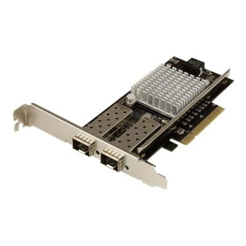 StarTech.com 10G Network Card - 2x 10G Open SFP+ Multimode LC Fiber Connector - Intel 82599 Chip - Gigabit Ethernet Card