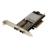 StarTech.com 10G Network Card - 2x 10G Open SFP+ Multimode LC Fiber Connector - Intel 82599 Chip - Gigabit Ethernet Card