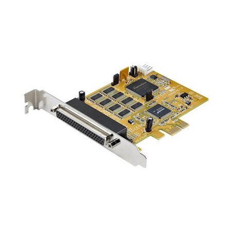 StarTech.com 8-Port PCI Express RS232 Serial Adapter Card, PCIe RS232 Serial Card, 16C1050 UART, Multiport Serial DB9