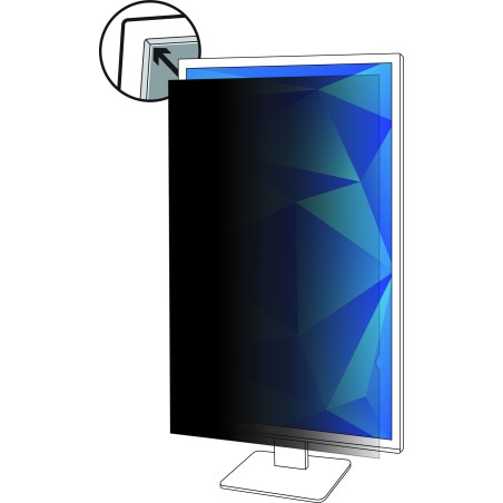 3M Bezrámový filtr - Filtr displeje ke zvýšení soukromí - 25" - černá PF250W9P