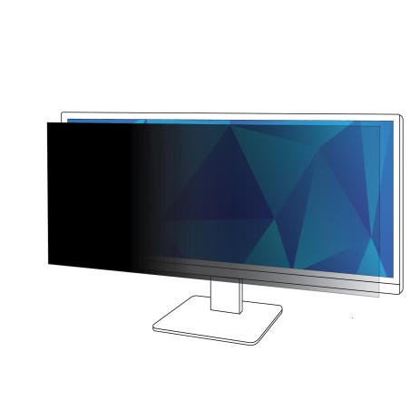 3M Bezrámový filtr - Filtr displeje ke zvýšení soukromí - 29" - černá