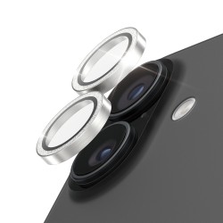 PanzerGlass Hoops - Chránic na objektiv pro mobilní telefon - lesklá stríbrná - pro Apple iPhone 16, 16 Plus, 17