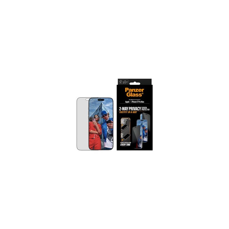 PanzerGlass - Ochrana obrazovky pro mobilní telefon - ultraširoká velikost s FASTFIT IN-A-BOX - sklo - s bezpecnostním filtrem