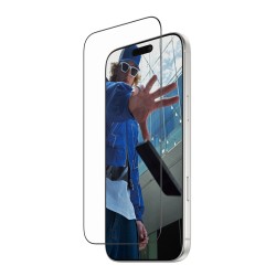 PanzerGlass - Ochrana obrazovky pro mobilní telefon - ultraširoká velikost s FASTFIT IN-A-BOX - sklo - barva rámu cerná - pro