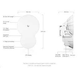 Ubiquiti AirFiber AF-24 - 1,4Gbps+ Backhaul, 24GHz (cena za kus)
