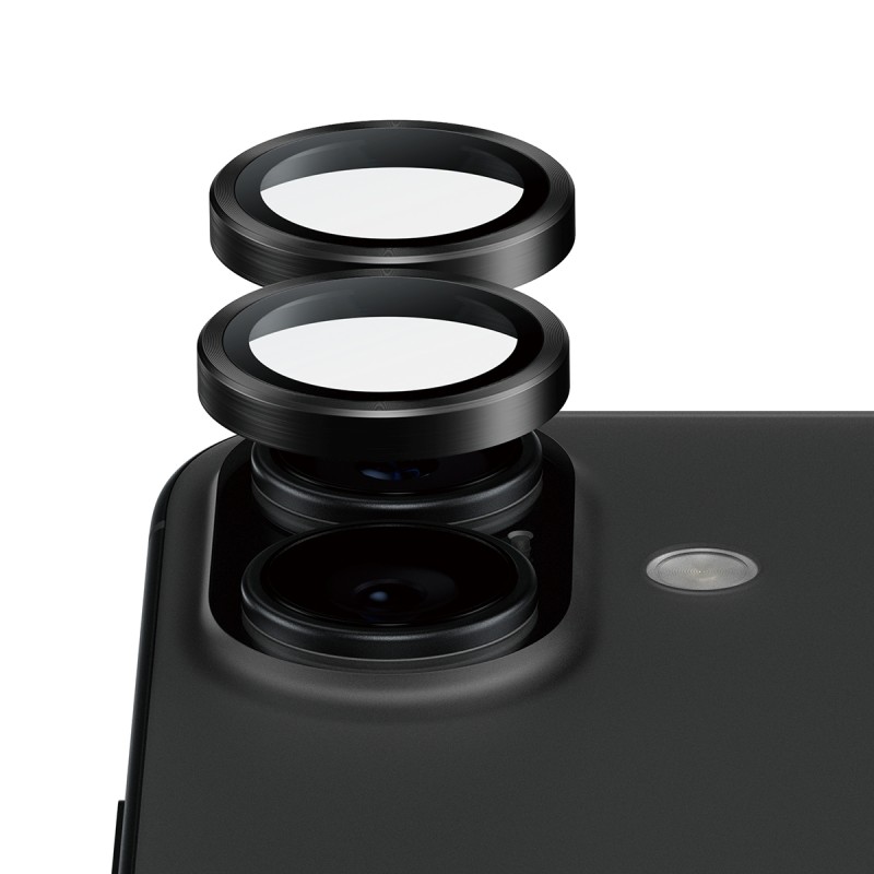 PanzerGlass Hoops Ceramic II - Chránic na objektiv pro mobilní telefon - cerná - pro Apple iPhone 16, 16 Plus, 17