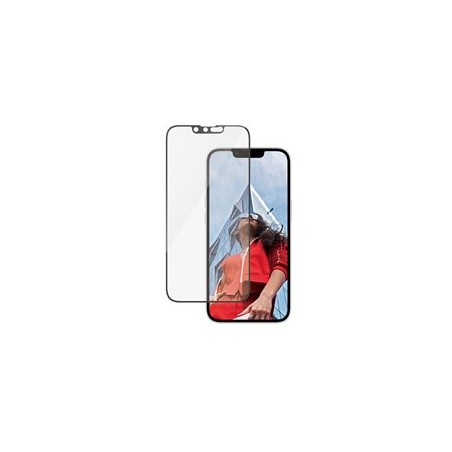 PanzerGlass Ceramic Protection - Ochrana obrazovky pro mobilní telefon - ultraširoký strih s EasyAligner - sklo - barva rámu