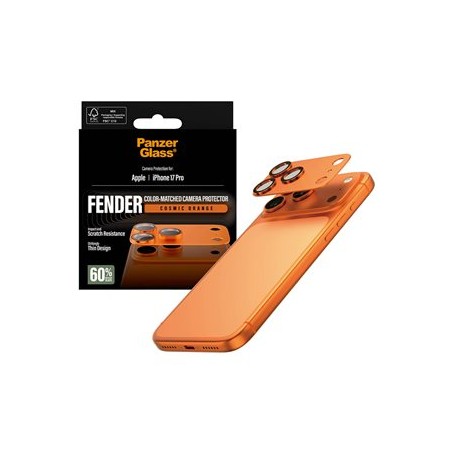 PanzerGlass FENDER - Chránic na objektiv pro mobilní telefon - oranžová - pro Apple iPhone 17 Pro