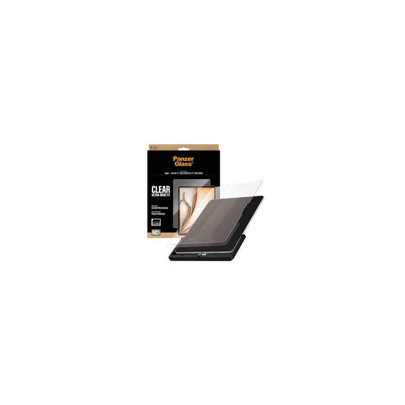PanzerGlass - Ochrana obrazovky pro tablet - ultraširoký strih, s nástrojem FASTFIT - sklo - prusvitná