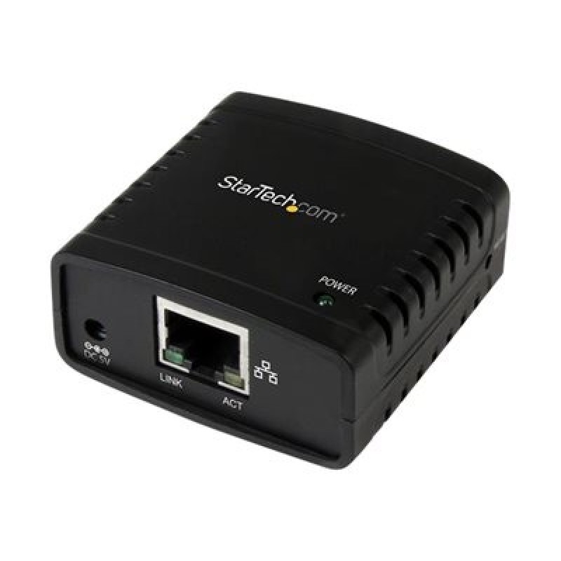 StarTech.com 10/100Mbps Ethernet to USB 2.0 Network Print Server - Windows 10 - LPR - LAN USB Print Server Adapter (PM1115U2)