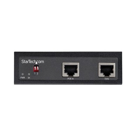 StarTech.com Industrial Gigabit PoE Splitter, 90W High Speed Power over Ethernet PoE+++ Splitter, 12-48V DC Splitter 802.3bt