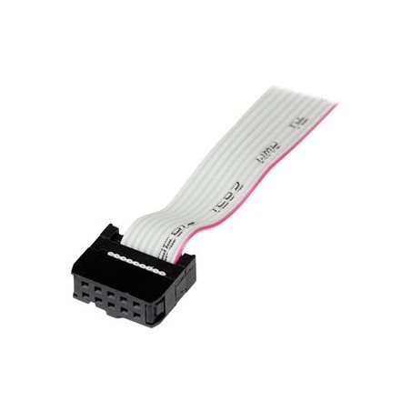 StarTech.com 16in (40cm) 9 Pin Serial Male to 10 Pin Motherboard Header Slot Plate - motherboard Serial Port Adapter