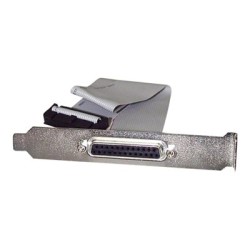 StarTech.com 16in DB25 Parallel Female to IDC 25 Pin Header Slot Plate (PLATE25F16) - Paralelní panel - DB-25 (F) do 26 pinová