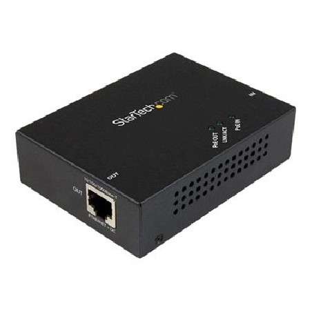 StarTech.com 1 Port Gigabit PoE+ Extender 802.3at & 802.3af - 100m (330ft) - Power over Ethernet Extender - PoE Repeater