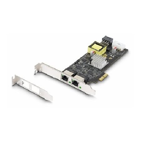 StarTech.com 2-Port 2.5Gbps PoE Network Card, Intel I225-V, 802.3af/at - Sítový adaptér - PCIe 2.0 x2 - 10M/100M/1G/2.5 Gigabit