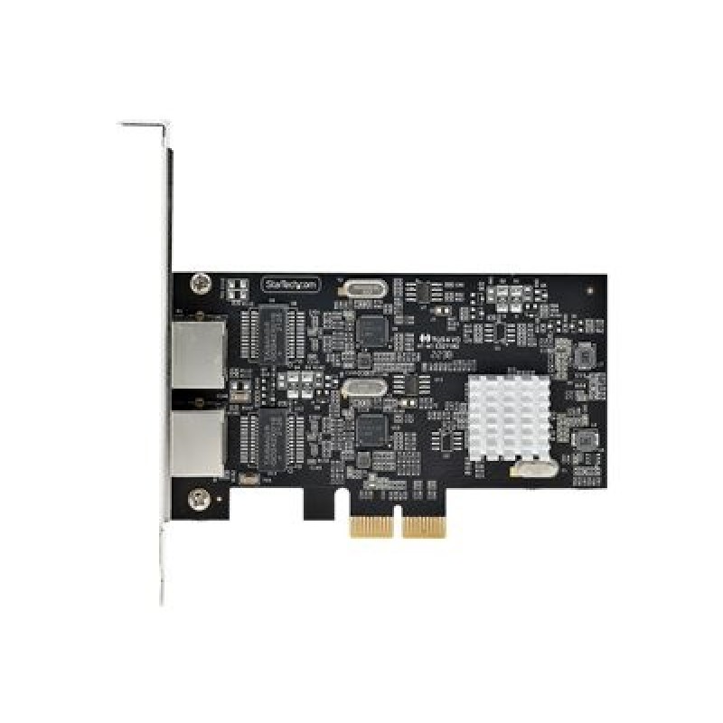 StarTech.com 2-Port 2.5Gbps NBASE-T PCIe Network Card, Intel I225-V, Dual-Port Computer Network Card, Multi-Gigabit NIC, PCI
