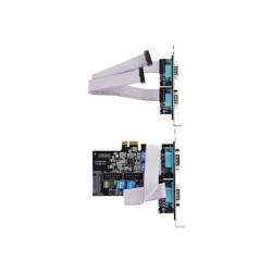 StarTech.com 4-Port Serial PCIe Card, Quad-Port PCI Express to RS232/RS422/RS485 (DB9) Serial Card, Low-Profile Bracket Incl.