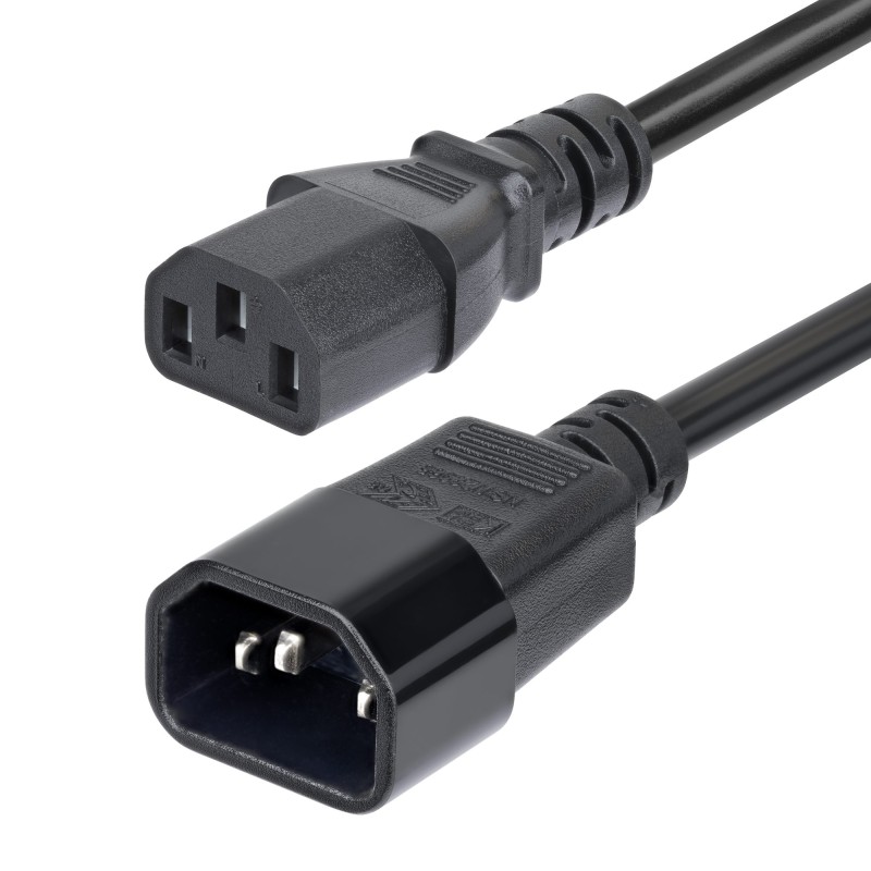 StarTech.com 4.5m Power Extension Cord, C14 to C13, 15A 250V, KEMA-KEUR - Prodlužovací šnura - IEC 60320 C14 do power IEC 60320