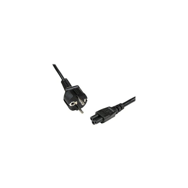 StarTech.com 2m (6ft) Laptop Power Cord, EU Schuko to C5, 2.5A 250V, 18AWG, Notebook / Laptop Replacement AC Cord