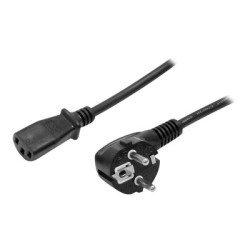 StarTech.com 2m (6ft) Computer Power Cord, 18AWG, EU Schuko to C13 Power Cord, 10A 250V, Black Replacement AC Cord, TV/Monitor