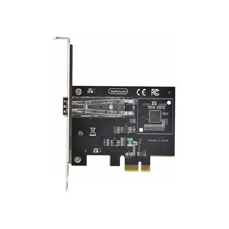 StarTech.com 1-Port GbE SFP Network Card, PCIe 2.1 x1, Intel I210-IS, 1GbE Controller, 1000BASE Copper/Fiber Optic, Single-Port