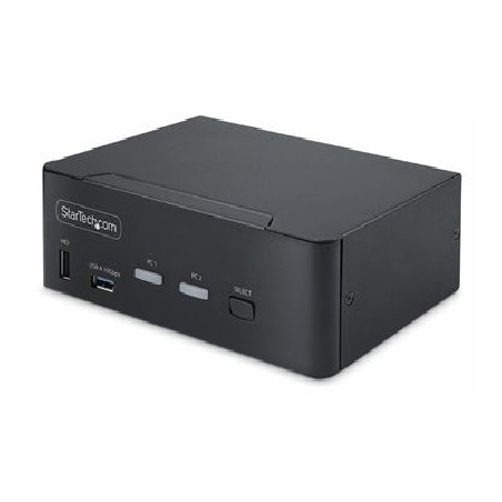 StarTech.com 2-Port Dual-Monitor DisplayPort KVM Switch, 8K 60Hz / 4K 144Hz, DP 1.4, 2x USB 10Gbps Ports, 4x USB HID Ports
