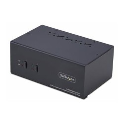 StarTech.com 2-Port Dual-Monitor DisplayPort en HDMI KVM Switch, 4K 60Hz - Prepínac KVM / audio / USB - 2 x KVM / zvuk / USB