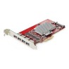StarTech.com - USB adaptér - PCIe 3.0 x4 nízký profil - USB 3.2 Gen 2 x 4 - cervená - kompatibilní s TAA