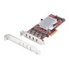 StarTech.com 4-Port USB Type-C PCIe Card, USB-C 10Gb, 4x Controllers, TAA - USB adaptér - PCIe 3.0 x4 nízký profil - USB-C 3.2